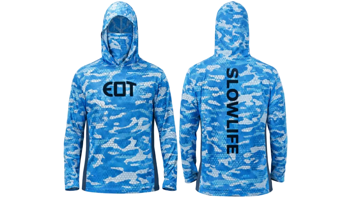 Blue Camo Beach Shirt