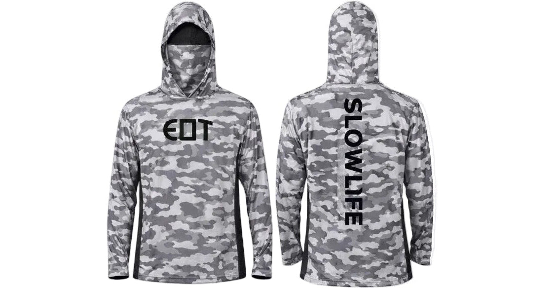 Grey Camo Beach Shirt